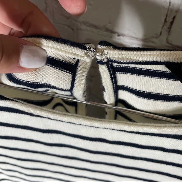 Banana Republic Striped Lace Shoulder Tank Top - Picture 4 of 5